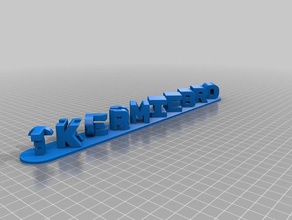 mon personnalisés triple blocs de lettre ambigram les signes et logos personnalisé 3d print model - Mito3D