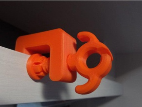 g-clamp hook eye l14 household g clamp towel 3d print model - Mito3D