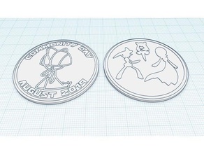 ralt's evolution coin community day coins & badges gallade gardevoir kirlia pokemon go ralts remix silphroad 3d print model - Mito3D
