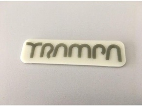 uv trampa logo de badge 3d print model - Mito3D