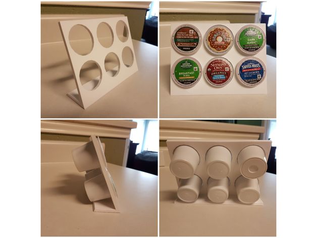 keurig k-cup stand imprimante de petite taille cuisine et salle à manger café machine facile imprimez en toute simplicité kcup le stop stockage tech-1 3D print model - Mito3D