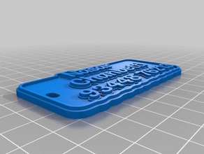 nc keychain keychains customized 3d print model - Mito3D