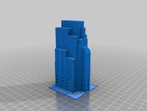 apartamento high-rise brinquedo & acessórios para jogos battletech terreno boardgame prédio monsterpocalypse tampo de mesa o 3d print model - Mito3D