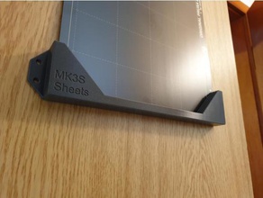 çok hoş bir özellik sac tutucu duvara monte edin 3d yazıcı aksesuarları yatak askı heatbed mk3s pei toz kaplı prusa çelik 3d print model - Mito3D