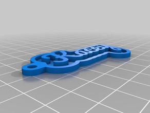 pieter Schlüsselanhänger kundengebundene 3d print model - Mito3D