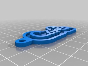 carla Schlüsselanhänger kundengebundene 3d print model - Mito3D
