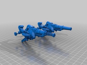 tau burst cannon speeder bike games warhammer 40k 3d print model - Mito3D