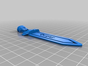gypsy bookmark office bust 3d print model - Mito3D