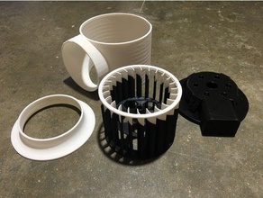 k40 extraction fan upgrade diy 3d print model - Mito3D