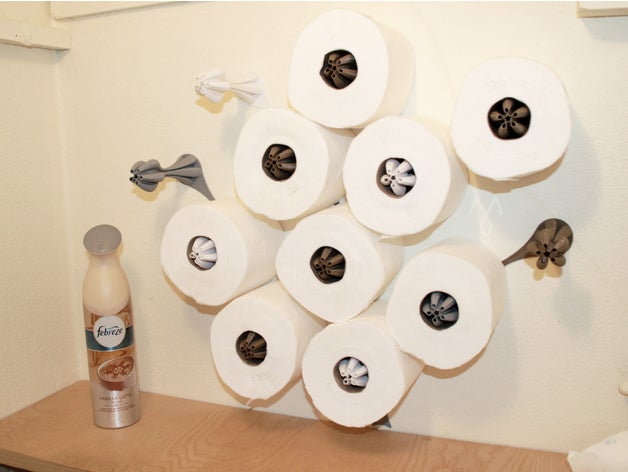 le papier toilette de l'arbre ménage des toilettes porte-papier 3D print model - Mito3D