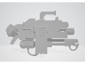 infernus heavy bolter props gun 3d print model - Mito3D