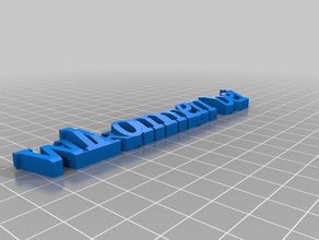 my customized nameplate office 3d print model - Mito3D