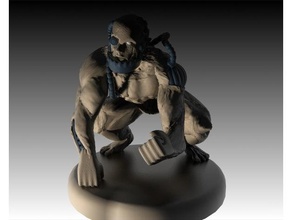 cyborg monster - miniature toys & games stop tech-1 3d print model - Mito3D