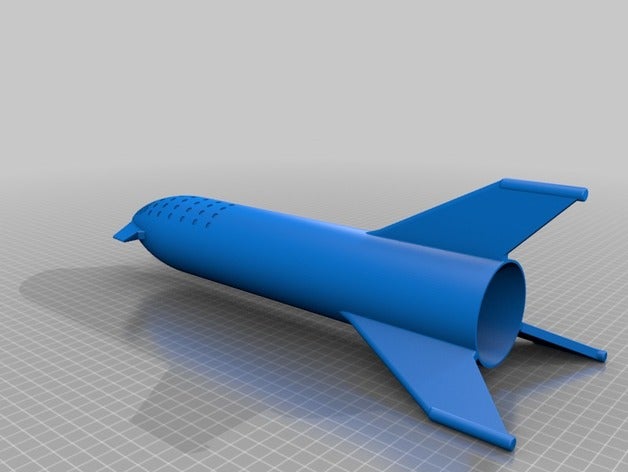 spacex starship models elonmusk modelrocket nasa rocket scalemodel space spaceship starhopper 3D print model - Mito3D