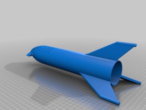 spacex vaisseau modèles elonmusk modelrocket la nasa fusée scalemodel de l'espace spatial starhopper starship 3d print model - Mito3D