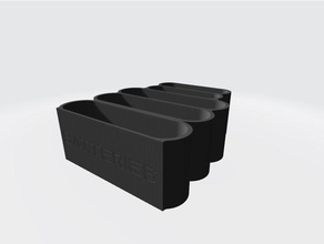 porta batteria remix - extra di aa i contenitori titolare ricaricabile interrompere 3d print model - Mito3D