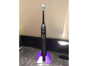 elektrische Zahnbürste-Halter 3d-drucken elektrischen Zahnbürste stop Kopf stand Zahnbürstenhalter 3d print model - Mito3D