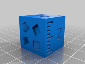 calibración del cubo La impresión en 3d de las pruebas calibrar la square prueba 3d print model - Mito3D