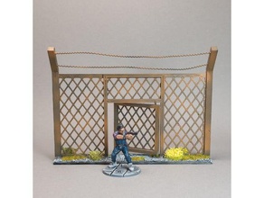 steel fences 28mm wargaming buildings & structures 28mmscale miniature scenery terrain 3d print model - Mito3D