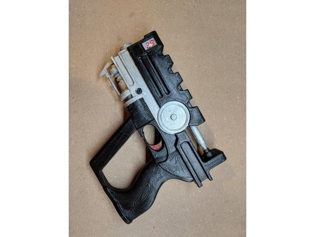 korben dallas blaster - beşinci element sahne Beşinci cosplay prop silah sci-fi bilim kurgu 3D print model - Mito3D