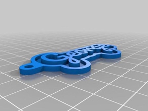 george Schlüsselanhänger kundengebundene 3d print model - Mito3D