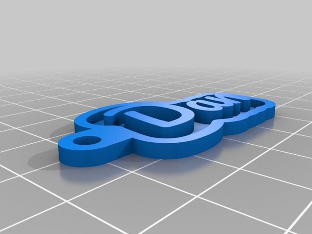 dan chaveiros personalizado 3D print model - Mito3D