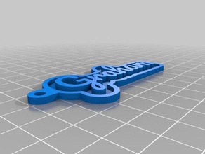 graham Schlüsselanhänger kundengebundene 3d print model - Mito3D