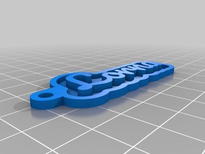 lorna Schlüsselanhänger kundengebundene 3d print model - Mito3D