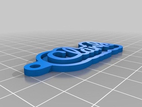 clark Schlüsselanhänger kundengebundene 3d print model - Mito3D
