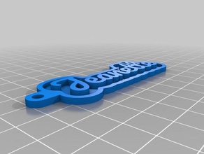 jeanette keychains customized 3d print model - Mito3D
