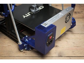power supply mod ender 3 3d printer parts creality pro upgrade cover mount 3d print model - Mito3D