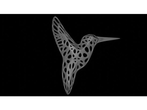 woodpecker wired 3d printing printed art organic 3d print model - Mito3D