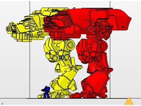 relíquia scout titan veículos robô scifi warhammer 40k 3d print model - Mito3D