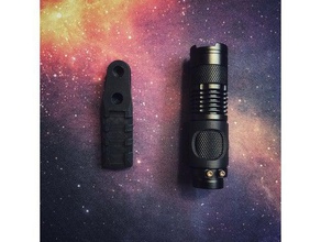 m-lok picatinny rail flashlight holder sport & outdoors airsoft accesories ar15 gun m16 m4a1 strikeball 3d print model - Mito3D