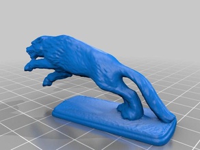 heroquest riesigen wolf Spiele 3d print model - Mito3D