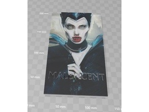 maleficent ' - lithograph 2d-Kunst 3d print model - Mito3D