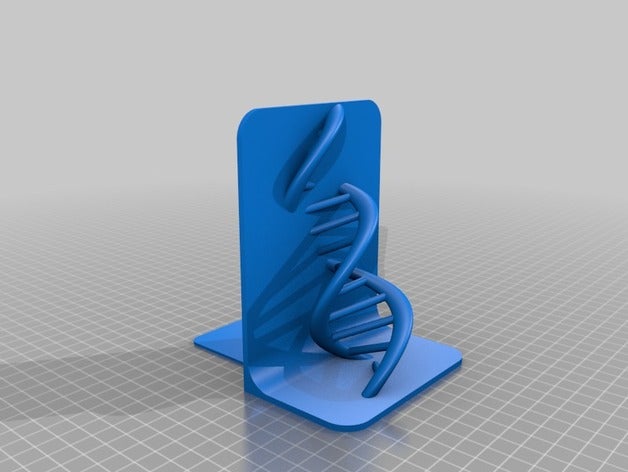 dna bookend organization book books bookshelf 3D print model - Mito3D