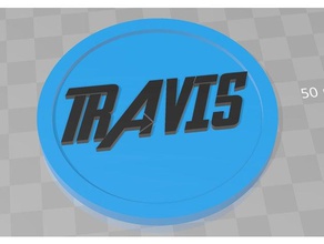 travis - avengers yazı tipi 3d baskı çocuklar hediye 3d print model - Mito3D
