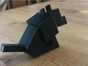 minecraft Hund wolf Tiere Tier 3d print model - Mito3D