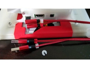 3mm braçadeiras do cabo de marcadores - meu usb organização solução usando vários cabos eletrônica carregador 3d print model - Mito3D
