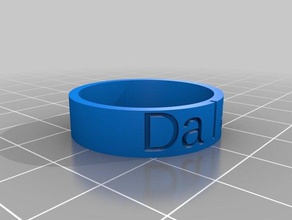 dale rings customized 3d print model - Mito3D