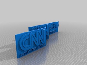 fake-news-plaques Schilder & logos cnn fake-news nyt 3d print model - Mito3D
