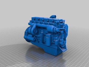 cummins 59 analyses & répliques 2500 le diesel dodge moteur cadre la ram turbo 3d print model - Mito3D