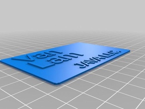 mi personalizados de la tarjeta negocios signos y logotipos personalizado 3d print model - Mito3D