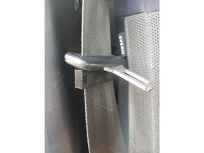 seat belt clip automotive car replacement seatbelt 3d print model - Mito3D