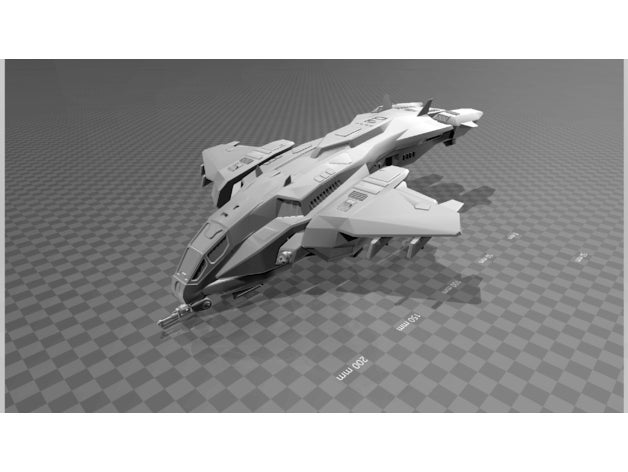 halo 3 reach inspired pelican lots details vehicles airplane dropship space spacecraft spaceship 3D print model - Mito3D