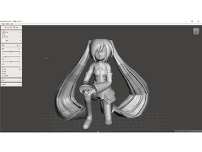 miku no support fashion model 3d print model - Mito3D