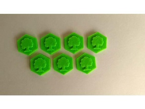 tinyforming marte sólida árvore de token brinquedo & acessórios para jogos boardgame jogo tabuleiro a terraformação 3d print model - Mito3D