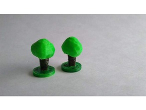 baixa de poli da árvore token brinquedos & games lowpoly contagem polígonos tinyforming marte 3d print model - Mito3D