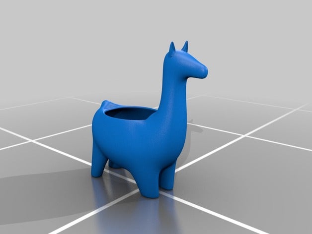 Lama-dichter - Lama-maceta Dekor jujuy llama maceta dichter 3D print model - Mito3D